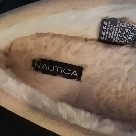 Nautica faux fur lined slippers - Picture 2 of 7